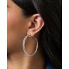 image:imageJessica Simpson Hoop Earrings for Women 3 Pairs Fashion Valentines Earrings Pack Ladies GiftsSilver Textured