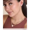 image:imageJessica Simpson Jewelry Set with Glass Heart Necklace 163 and Heart Stud Earrings GoldTone Mothers Day Gifts for Her