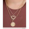 image:imageJessica Simpson Layered Necklace Set of 2 16183 GoldTone Heart Necklaces with Crystals Mothers Day Gifts for Her