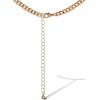 image:imageJessica Simpson Multi Pendant Charm Necklace for Women 165173 GoldTone Chunky Necklace with WesternGold Tone Bull