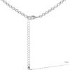 image:imageJessica Simpson Oxidized SilverTone Necklace for Women 1853 Crescent Pendant Necklace with White Turquoise Stones