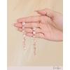 image:imageJessica Simpson Pink Crystal Linear Drop Earrings for Women GoldTone Long Earrings for Women