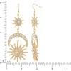 image:imageJessica Simpson Sun Moon and Star Drop Earrings for Women  GoldTone Statement Earrings with Crystal Embellishments