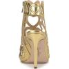 image:imageJessica Simpson Womens JalinaGoldClear Faux Leather