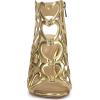 image:imageJessica Simpson Womens JalinaGoldClear Faux Leather