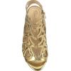 image:imageJessica Simpson Womens JalinaGoldClear Faux Leather