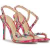 image:imageJessica Simpson Womens Jaycin High Heel SandalBright White Painted Petals Printed Satin