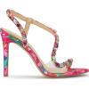 image:imageJessica Simpson Womens Jaycin High Heel SandalBright White Painted Petals Printed Satin