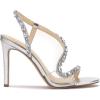 image:imageJessica Simpson Womens Jaycin High Heel SandalSilver Metallic Snake Print