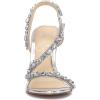 image:imageJessica Simpson Womens Jaycin High Heel SandalSilver Metallic Snake Print
