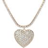 image:imageJessica Simpson Clear Crystal Heart Necklace for Women 153 GoldTone Tennis Necklac Mothers Day Gifts for Her