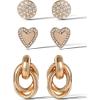 Pave Crystal Gold Tone