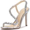 Silver Metallic Snake Print