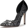 Black/Clear Faux Leather