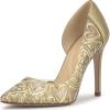 image:imageJessica Simpson Womens PalvinGoldClear Faux Leather