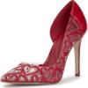image:imageJessica Simpson Womens PalvinRed MuseClear Faux Leather