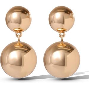 image:imageJessica Simpson GoldTone Ball Drop Earrings for Women Large Earrings GoldTone