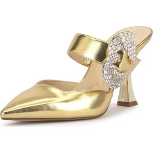 image:imageJessica Simpson Womens FavicaGold Faux Leather