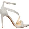 image:imageJessica Simpson Womens Rayli Ankle Strap High HeelSilver Sparkle Mesh