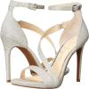 image:imageJessica Simpson Womens Rayli Ankle Strap High HeelSilver Sparkle Mesh