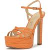 image:imageJessica Simpson Womens ItzariBright Tangerine Gator Lux