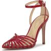 Red Muse Pearlized Crinkled Patent