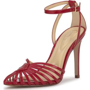 image:imageJessica Simpson Womens PaveriRed Muse Pearlized Crinkled Patent
