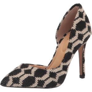 image:imageJessica Simpson Womens Prizma DOrsay PumpBlackWhite Geo Print