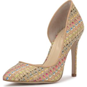 image:imageJessica Simpson Womens Prizma DOrsay PumpNaturalPraline Raffia