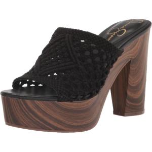 image:imageJessica Simpson womens Shelbie Block Heel PlatformBlack Macrame