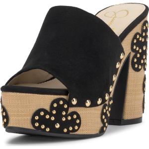 image:imageJessica Simpson womens Shelbie Block Heel PlatformBlack Supreme Microsuede