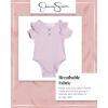 image:imageJessica Simpson Baby Girl Layette Set  4 Piece Newborn Baby Girl Outfits with Onesie Bodysuit Baby Pants Hat amp Socks 09MLavender