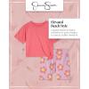 image:imageJessica Simpson Baby Girls Shorts Set  2 Piece Short Sleeve Top and Matching Cotton Biker Shorts for Infants amp ToddlersCoral Pink