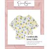 image:imageJessica Simpson Baby Girls Shorts Set  2 Piece Short Sleeve Top and Matching Cotton Biker Shorts for Infants amp ToddlersLemon
