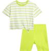 image:imageJessica Simpson Baby Girls Shorts Set  2 Piece Short Sleeve Top and Matching Cotton Biker Shorts for Infants amp ToddlersIce Green