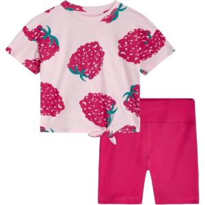 image:imageJessica Simpson Baby Girls Shorts Set  2 Piece Short Sleeve Top and Matching Cotton Biker Shorts for Infants amp ToddlersMagenta