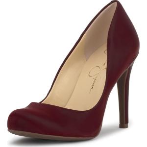 image:imageJessica Simpson Womens Calie PumpDark Cherry Sateen