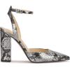 image:imageJessica Simpson Womens Nazela Block HeelChrome Metallic Snake