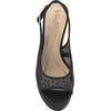 image:imageJessica Simpson Womens Sibilla Slingback Platform PumpBlackPewter Lurex Lace