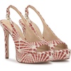 image:imageJessica Simpson Womens Sibilla Slingback Platform PumpPoppy Combo Raffia