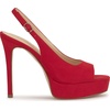 image:imageJessica Simpson Womens Sibilla Slingback Platform PumpRed Muse Supreme Microsuede