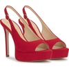 image:imageJessica Simpson Womens Sibilla Slingback Platform PumpRed Muse Supreme Microsuede