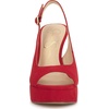 image:imageJessica Simpson Womens Sibilla Slingback Platform PumpRed Muse Supreme Microsuede