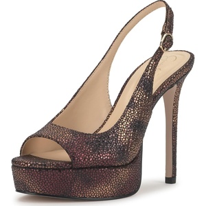image:imageJessica Simpson Womens Sibilla Slingback Platform PumpBronze Multi Speckled Snake Print