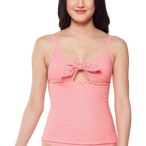 image:imageJessica Simpson Womens Mix amp Match Solid Eyelet Bikini Swimsuit Separates Top amp BottomFizz Tankini