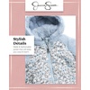 image:imageJessica Simpson Toddler Girls Quilted Puffer Jacket Sherpa Lined 12M24M  Cozy Plush Insulated Warmth Full Zip Front Snug Attached Hood for Little Ones in Cold Winter Weather and Snowy PlayPastel Blue Floral