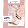 image:imageJessica Simpson Toddler Girls Quilted Puffer Jacket Sherpa Lined 12M24M  Cozy Plush Insulated Warmth Full Zip Front Snug Attached Hood for Little Ones in Cold Winter Weather and Snowy PlayLight Pink Print