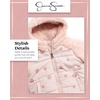 image:imageJessica Simpson Toddler Girls Quilted Puffer Jacket Sherpa Lined 12M24M  Cozy Plush Insulated Warmth Full Zip Front Snug Attached Hood for Little Ones in Cold Winter Weather and Snowy PlayLight Pink Print