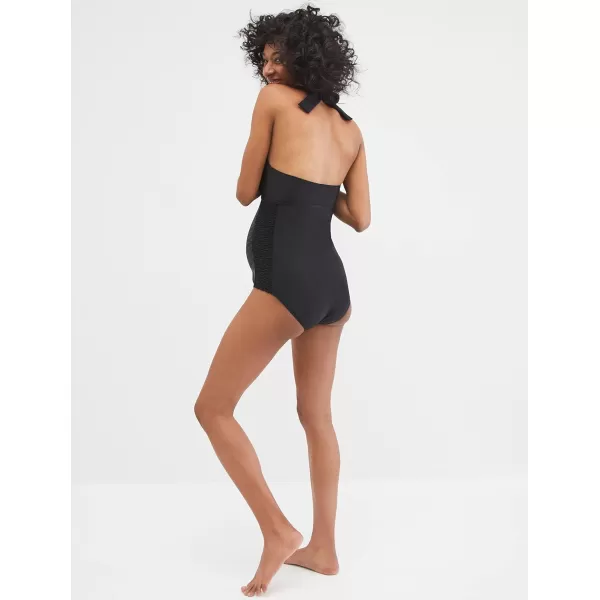 Motherhood Maternity Women's Beach Bump Maternity One Piece Swimsuit UPF 50+ Pregnancy Swimwear