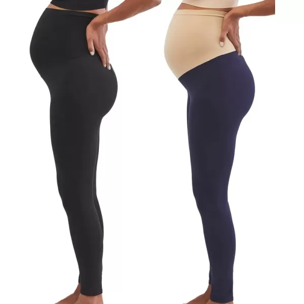 Full Length 2 Black/Navy 2 Pack